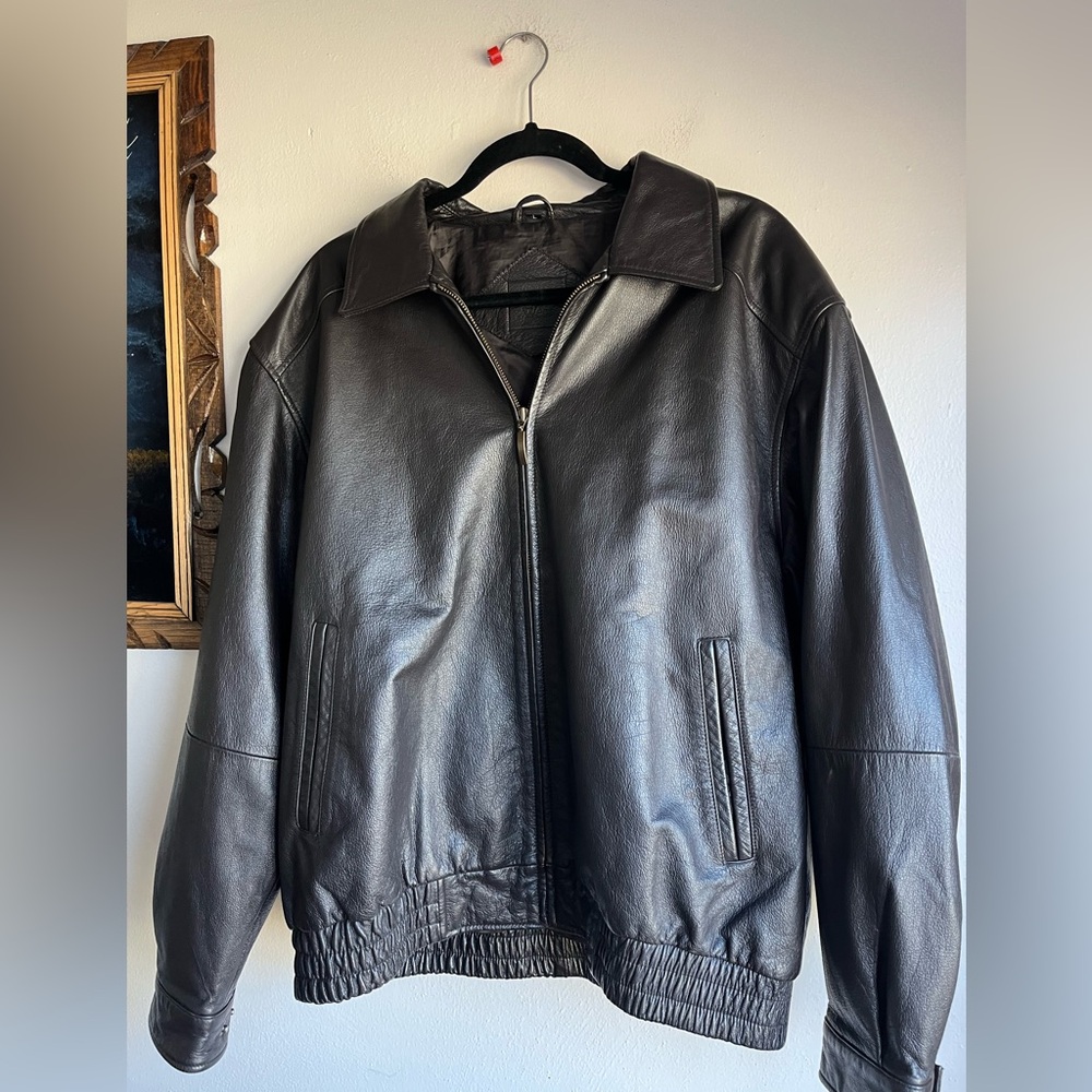 Junction West Genuine Leather Bomber